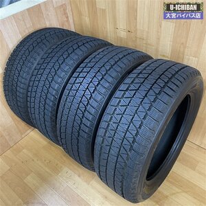 バリ山 スタッドレスタイヤ 235/55R18 100Q ブリヂストン ブリザック DM-V3 4本 RAV4 ハリアー ヴァンガード アウディ Q3 等 W004