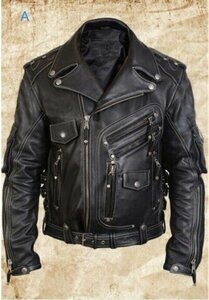 上質レザージャケット メンズ ライダースジャケット 革ジャン 皮ジャンバイクジャケット ジャケット オシャレ S~5XL