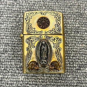 K249-CH4-588 ▲ Zippo ジッポ 喫煙具 オイルライター グッドヴァイブレーション 太陽とマリア ジナブリング 火花あり