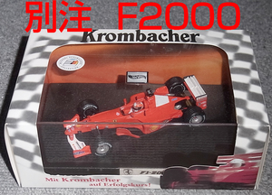 送料込み 非売品 Krombacher別注 マテル 1/43 フェラーリ F1-2000 シューマッハ F2000 FERRARI MS