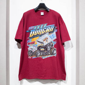 XL / PORT & COMPANY COLE DUNCAN スプリント カーレース レーシング Tシャツ バーガンディー 赤 レッド 前後 デカプリント ストリート