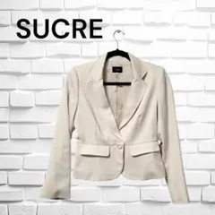 【SUCRE】ジャケット レディース ホワイト9号 シングルボタン