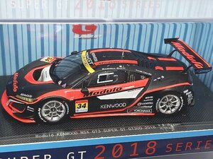 EBBRO エブロ 1/43 モデューロ ケンウッド NSX GT3 スーパーGT300 2018 #34 45653