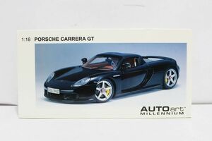 F327H 069 AUTOart オートアート 1/18 PORSCHE CARRERA GT ポルシェ カレラGT ブラック ミニカー 78042 中古品