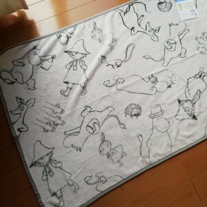 丸眞 薄手ロングブランケット MOOMIN ムーミン スケッチブランケット 収納袋付き コンパクト H80×W150cm