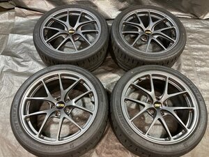 ★ ZN6 86 ZC6 BRZ BBS RI-A RI-A002 ガンメタ ホイール 18×9.5J＋45 PCD100 GR86 インプレッサ [30OF17]