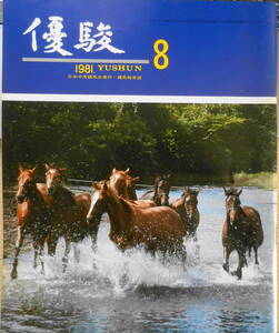 優駿　昭和56年8月号　特集/それぞれの夏・虫明亜呂無・古井由吉　g