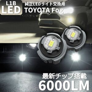 爆光 LEDフォグランプ トヨタ レクサス ダイハツ L1B ホワイト 6000lm 左右セットaa