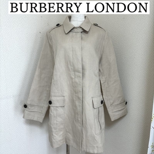 BURBERRY LONDON バーバリー レディース トレンチコート スプリングコート ベージュ 44号 大きいサイズ