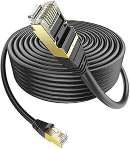 Ankuly LANケーブル 屋外用 ランケーブル CAT6準拠 PoE対応 30m コネクタ付き UTP カテゴリ6 業務用(ブ