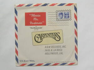 [即決][7インチ][モノラル][米プロモ盤]■Carpenters - Please Mr. Postman■カーペンターズ■ミスターポストマン■[US PROMO][MONO]