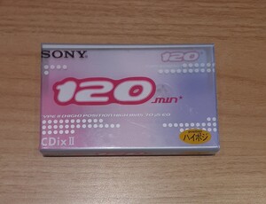 【未使用】 SONY 生 カセットテープ CDixⅡ 120 C-120CDX2H CDixII ハイポジ レトロ テープ ソニー 120分 ハイポジション コレクション