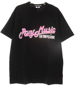 ジュンヤワタナベ JUNYA WATANABE 23SS ROXY MUSIC OVERSIZED T-SHIRT Mサイズ ロキシー ミュージック オーバーサイズ Tシャツ ブラック バ