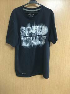 NIKE ナイキ　トレーニング用　Ｔシャツ　Ｍサイズ　紺色