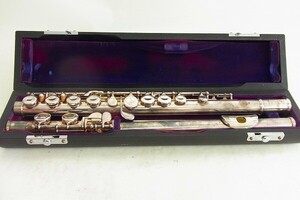 O1252-S3-16120 SANKYO FLUTE ETUDE フルート ケース付き 管楽器 現状品②