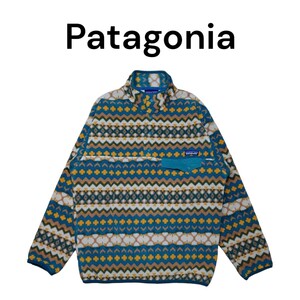 Patagonia　総柄スナップT シンチラ フリースプルオーバー　パタゴニア