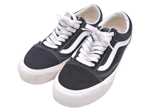 VANS バンズ オールドスクール キャンバス ハイカット スニーカー size24.5/黒 ■■ ☆ fac0 レディース