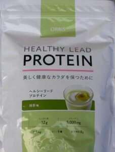 ヘルシーリードプロテイン☆ORBIS☆健康食品☆オルビス☆HEALTHY　LEAD　PROTEIN☆380ｇ☆抹茶味☆コラーゲン5000ｍｇ入り☆1個☆