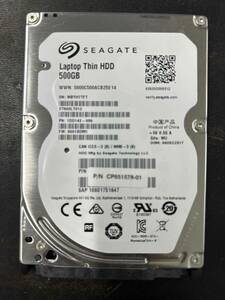 『正常』判定 SEAGATE 500GB 2.5inch HDD SATA Note-PC用　 ■動作確認済 ■送料無料