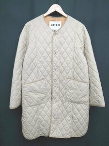 ◇ CITEN シテン UNITED ARROWS キルティング 長袖 中綿 コート サイズF ベージュ レディース P