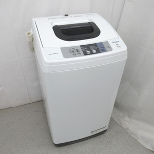 HITACHI 日立 白い約束 NW-50B 全自動電気洗濯機 5.0kg 2018年製 ピュアホワイト 簡易乾燥機能付 一人暮らし 洗浄・除菌済み
