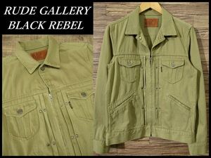 送無 希少 RUDE GALLERY BLACK REBEL ルードギャラリー ブラックレベル CHASER JKT CHINO チェイサー ジャケット チノ ブルゾン ベージュ M