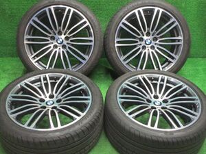 中古 ホイールタイヤ 4本 245/40R19 2018年製 4分山 BMW 5シリーズ 純正 Mスポーツ ラジアル タイヤ グッドイヤー イーグルF1 ☆