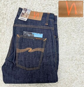 【未使用★リジット】32×32 Nudie Jeans スリムデニムパンツ/濃紺◆GRIM TIM/グリムティム☆ヌーディージーンズ (11)