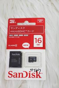 【未開封】microSDカード 16GB　sandisk