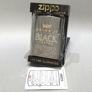 未使用★ZIPPO UCC DRINK IT BLACK COFFEE ライター 1996年製 ユーシーシ ブラックコーヒー ジッポー ジッポ★2