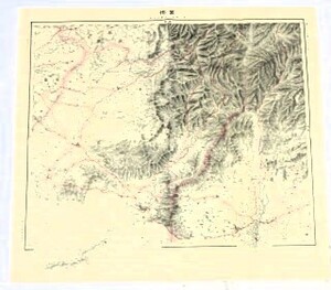 明治２０年豊橋「三河国」の地図　二十万分一之尺　参謀本部陸軍部測量局　第二十行二十五段　第三軍管三河国渥美郡　日本製