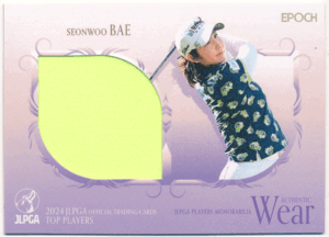 Epoch 2024 JLPGA 日本女子プロゴルフ協会 Top Player ペ ソンウ Seonwoo Bae ウェアカード 120枚限定 Authentic Wear