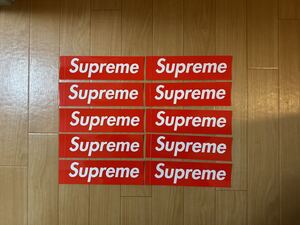 10枚セット Supreme Sticker Seal Box Logo Red シュプリーム ステッカー シール ボックス ロゴ ボックスロゴ レッド 赤 ノベルティ 非売品