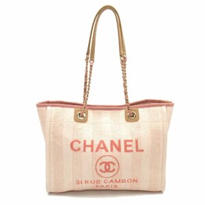 シャネル ドーヴィル ブランドオフ CHANEL キャンバス トートバッグ キャンバス 中古 レディース