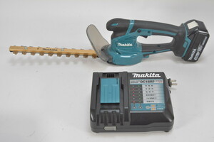 098-yf003 美品 makita マキタ 18V 260mm 充電式ミニ生垣バリカン MUH267DRF