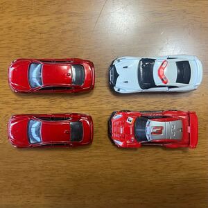 ●トミカ 105-9＆50-8＆76-8 日産GTR(R35) パトカー＆レーシング&スカイライン400R(V37) 分解済み【値下げ交渉大歓迎】ジャンク品越南製4台