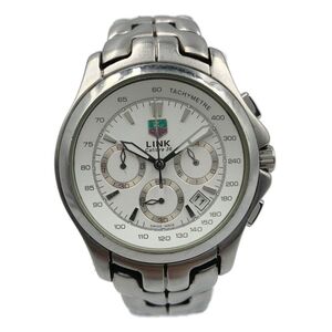 1円スタート TAG HEUER タグホイヤー LINK Catibre36 限定 川口能活モデル CN111B.BA0337 メンズ QZ 腕時計 / 稼働品 / SS /