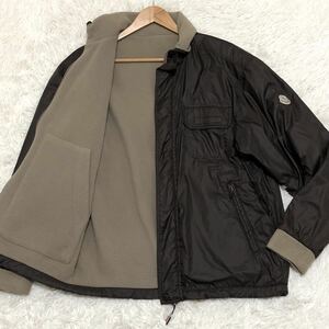 リバーシブル◎別注品◎MONCLER×HUSKY TREVIRA モンクレール ハスキー ブルゾン フリース ロゴ ジップジャケット ナイロンジャケット