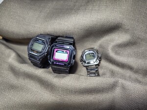 G-SHOCK CASIO 腕時計 MR-G MRG-1000T DW-5600E GLX-5500　電池切れ　動作未確認　ジャンク品　中古品　まとめ売り カシオ Gショック