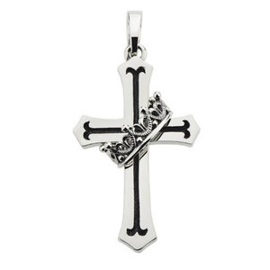 新品◆JUSTIN DAVIS◆CROSS with CROWN PENDANT◆クロスペンダント◆定価46,200円◆SPJ122◆