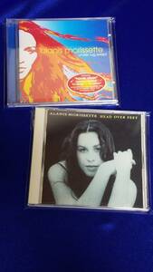 CD004 ALANIS MORISSETTE アラニス　モリセット 　under rug swept ／　HEAD OVER FEET 2枚セット　アンダー ラグ スウェプト 　美品 