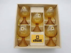 5107■■　新品！SOGAガラス(New STEM)Chum(ブランデーグラス）5客セット（日本製）