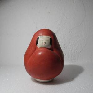 古い土人形 起き上がり 姫だるま 5.5cm / Vintage folk toys【土20】