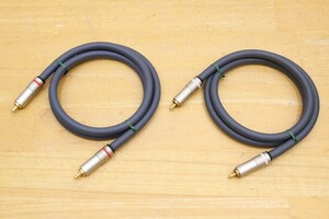 ///パイオニア Pure cable 99.99995 Hi-Fi AUDIO 99.99995% PURE COPPER CABLE 1.0m ペア ///