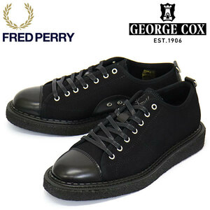 FRED PERRY (フレッドペリー) x GEORGE COX (ジョージコックス) Wネーム SB6335 MONKEY SHOE モンキーシューズ HEAVY CANVAS 102 BLACK FP5