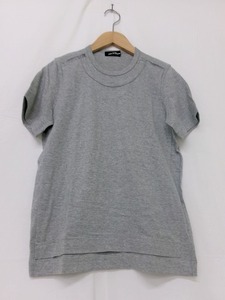 tricot COMME des GARCONS 半袖デザインカットソー TM-T005 AD2003 グレー 綿100% T恤　T-shirts