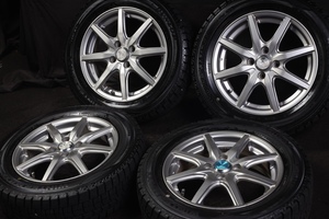 ★バリ山 175/65R15 国産DUNLOP 2022年製 スタッドレス iQアクアアクシオフィールダースペイドポルテヴィッツフィットキューブスイフト等