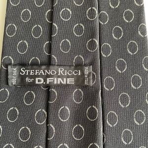 STEFANO RICCI【ステファノリッチ】黒丸ドットネクタイ