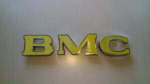 BMC 純正 大型 BMC ロゴ 文字 メッキバッジ ディスプレイ ガレージ 装飾 貴重 希少 レア 当時物 中古美品 イギリス製