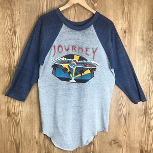 80s USA製 VINTAGE JOURNEY SUMMER JAM フェスT ロックT バンドT 七分袖 ラグラン メンズL 80年代 ヴィンテージ 古着 e24041304